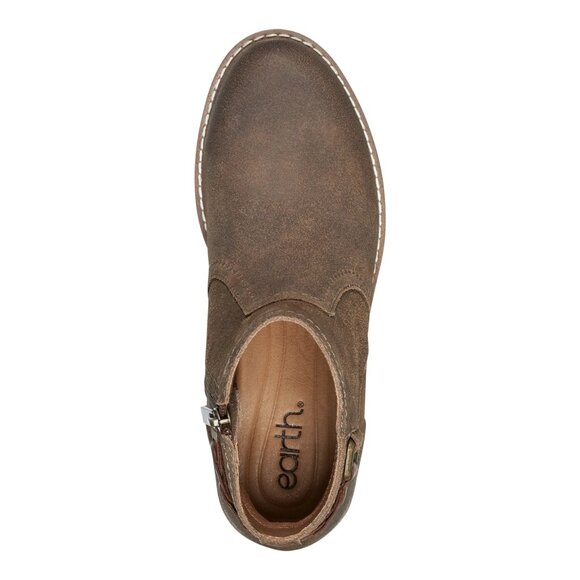 NEW EARTH Suede Jenna Comfort Booties Dark Brown for women 563mn - Picture 4 of 7